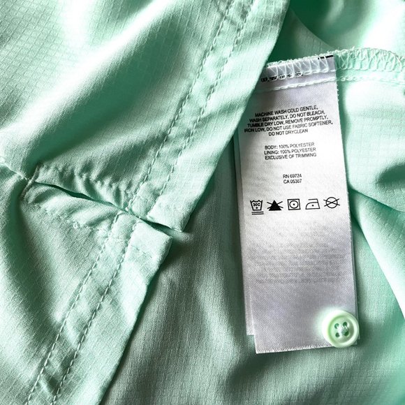 Columbia Green Omni Shade Sun Protection Sleeveless Button Down Blouse Top S - Picture 4 of 10